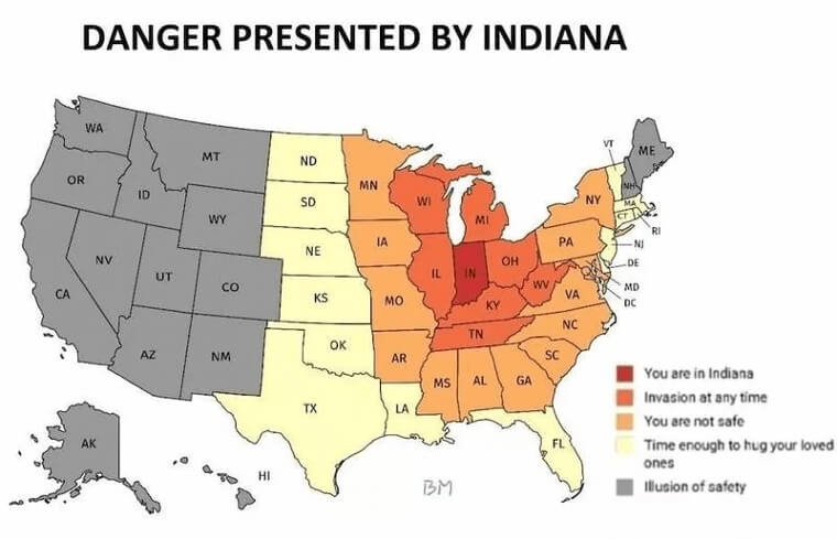 Indiana Is Pretty Dangerous