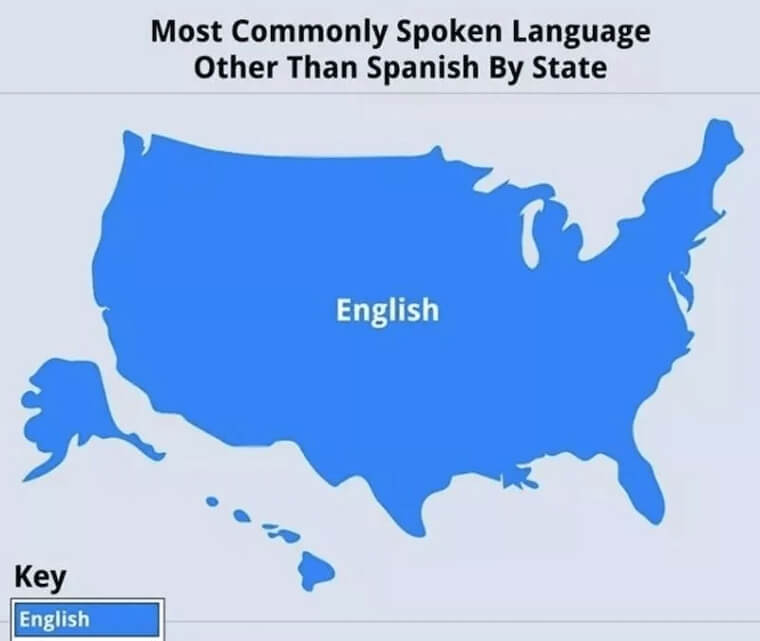 Most Common Language Map