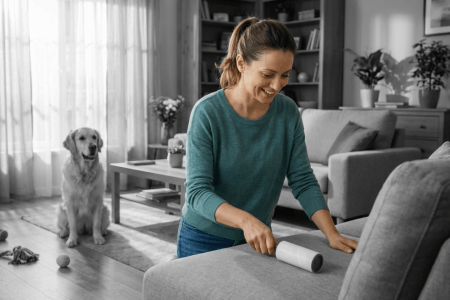 Ingenious Pet Hair Remover Roller That Makes Cleanup Effortless
