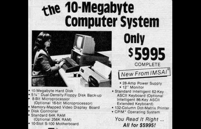 10mb Storage Computer Selling For Only $5995!