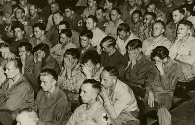Nazi Prisoners Being Shown German Atrocities