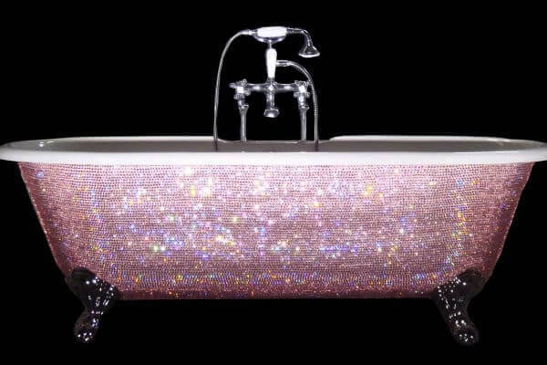 Kelly Rowland: A Crystal-Encrusted Tub