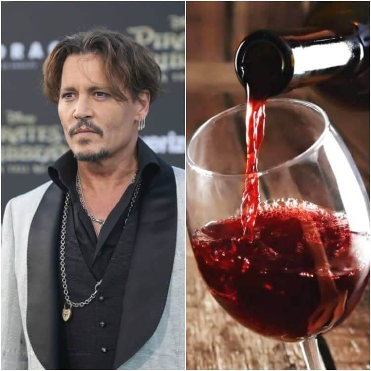 Johnny Depp: Monthly Spend on Wine
