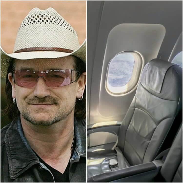 Bono: A Plane Ticket For His Hat