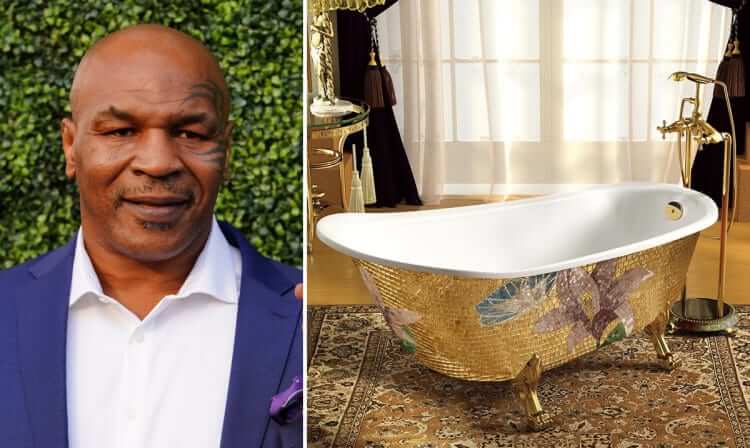 Mike Tyson: A 24K Gold Bathtub