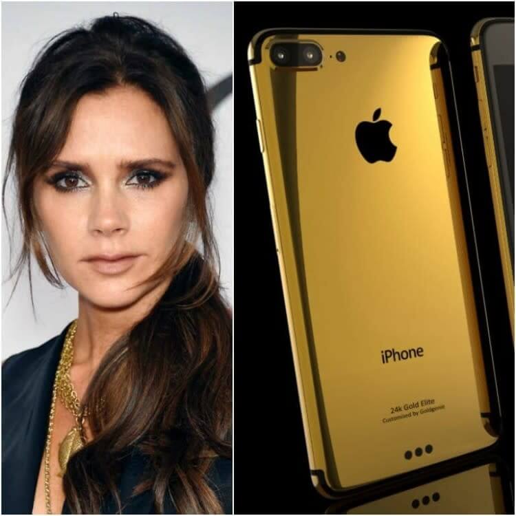 Victoria Beckham: A 24K Gold-Plated Cell Phone