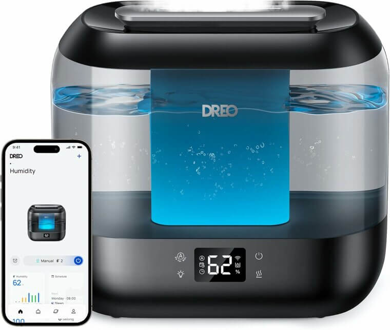 Dreo Smart Humidifier: Quiet, Cool Mist, App-Controlled Comfort