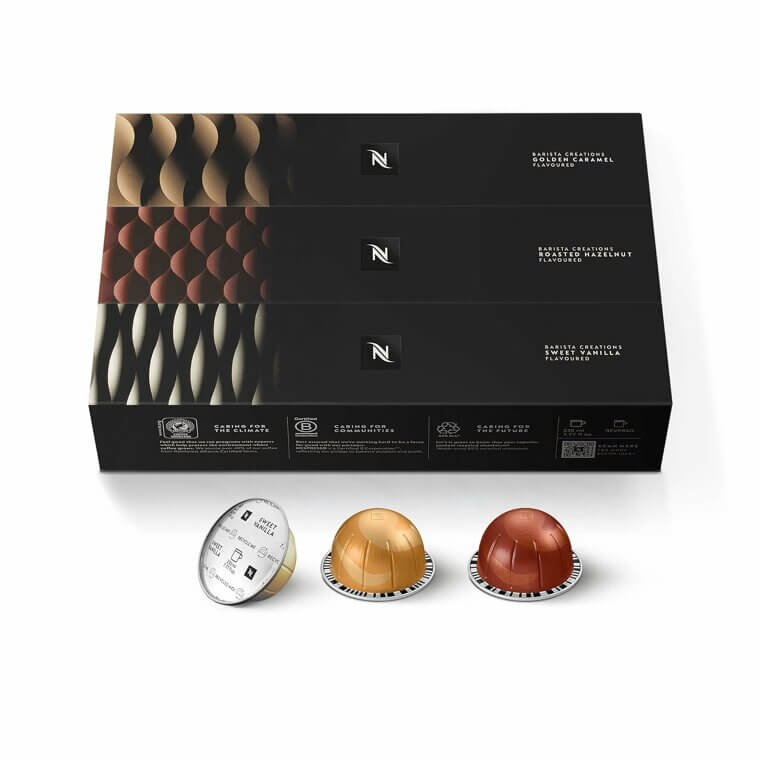 Nespresso Vertuo Pods - Barista Flavors, Medium Roast, 30 Count