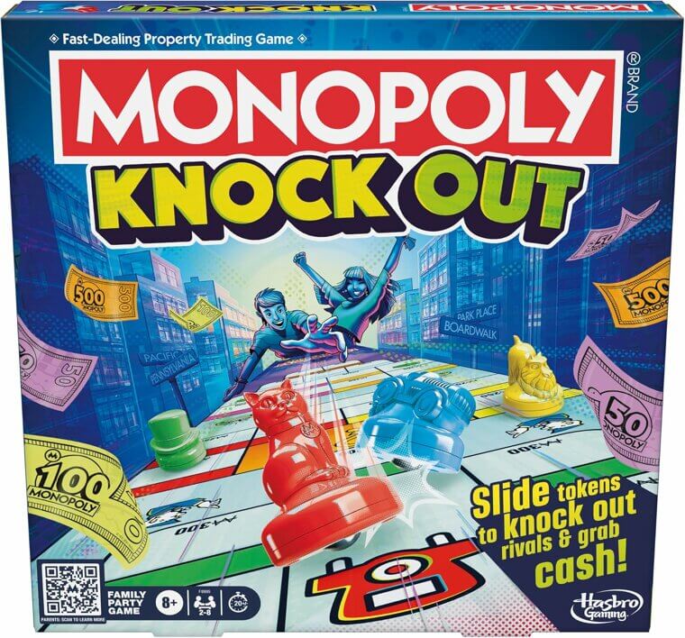 Monopoly Knockout Game - Fast Family Fun for All Ages - Enjoy 41% Off!