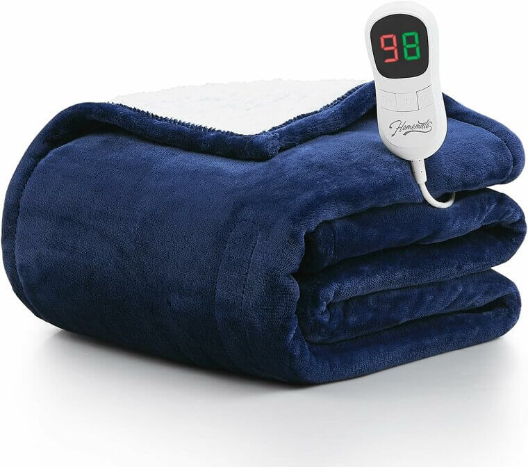 Homemate Heated Blanket - Cozy Warmth & Safety for Winter