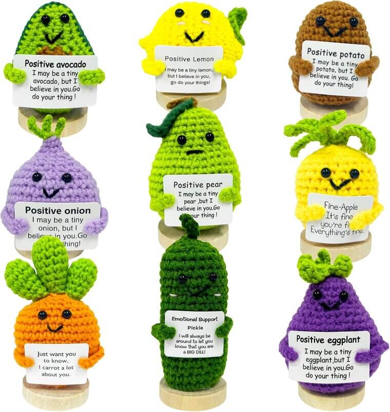 Positive Crochet Animal - Emotional Support Gift for All Occasions - 18% Off!