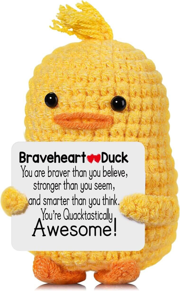 RoomyRoc Crochet Duck - Emotional Support Gift for Everyone! - Now 14% Off!