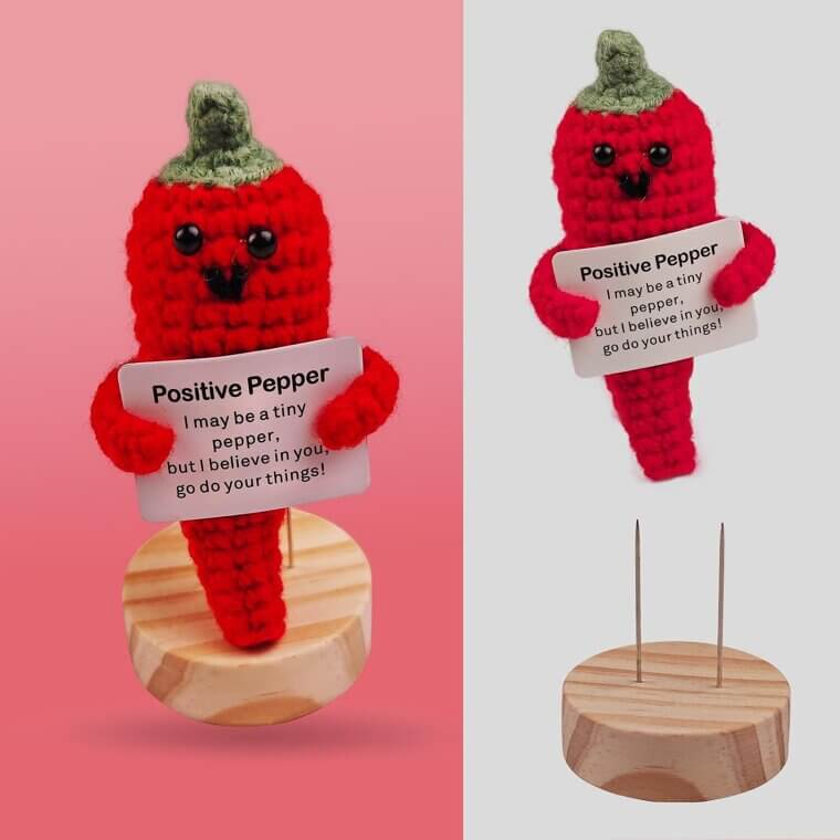 Emotional Support Pickle - Fun Plush with Stand for Friends - Enjoy 18% Off!