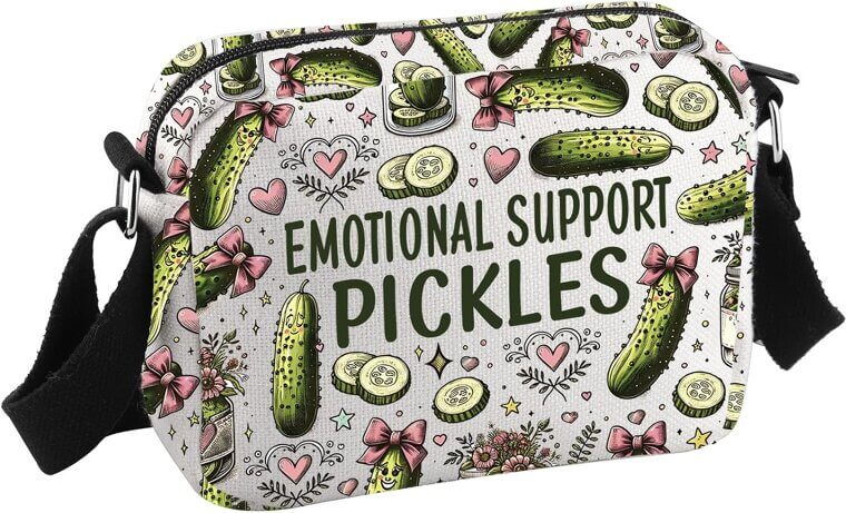 Pickle Lover Crossbody Bag - Fun and Functional for All Ages 