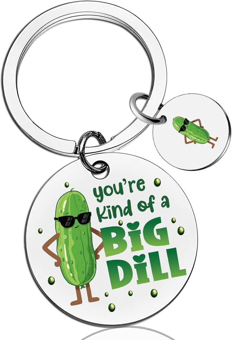 Pickle Keychain - Fun Gift for Friends & Family - Enjoy 14% Off!