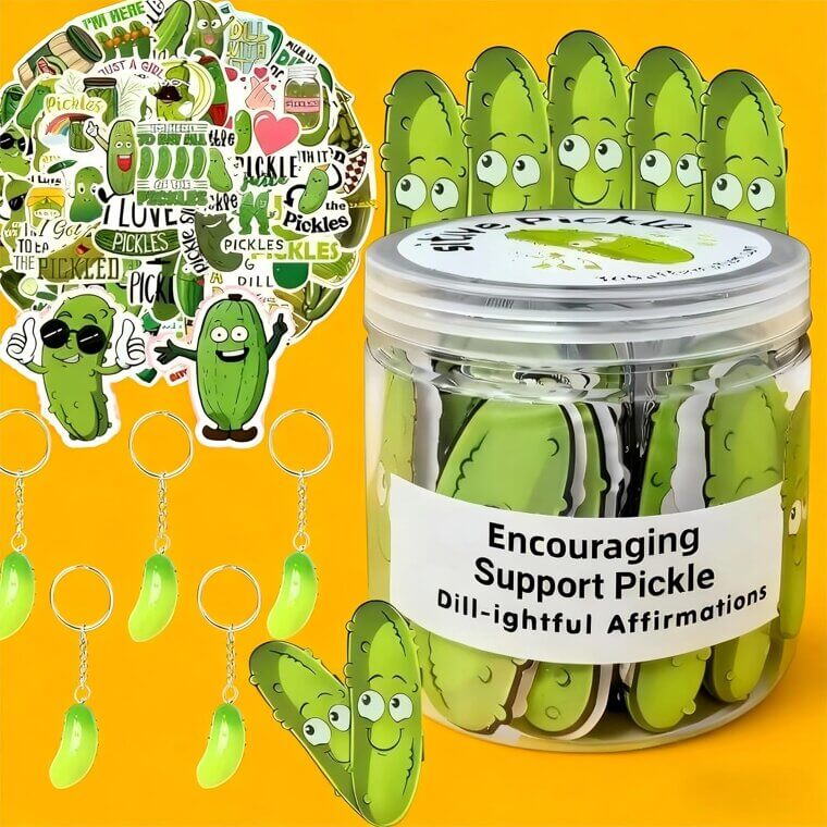 Affirmation Pickle Jar - Uplifting Gift Set for All Ages 