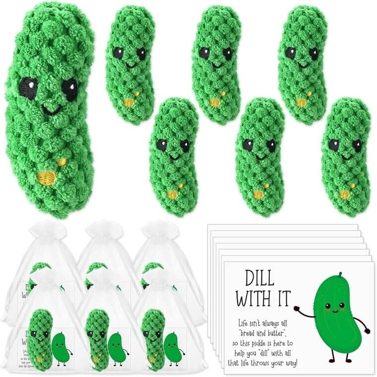 Crochet Pickle Gifts - Fun Stress Relievers & Inspirational Keepsakes - Now 12% Off!