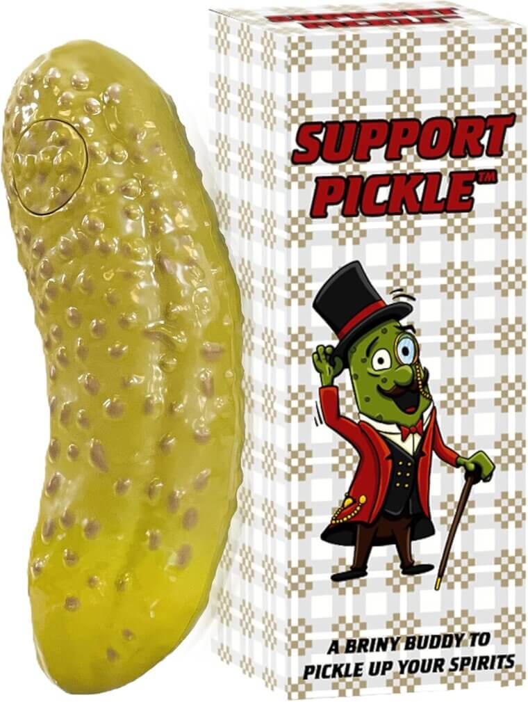 Emotional Support Pickle - Fun Gag Toy With Inspirational Phrases - 13% Off! 