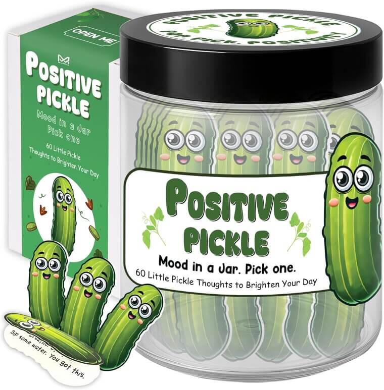 Positive Pickle Jar - Fun Affirmation Cards for Women & Friends - Now 17% Off!