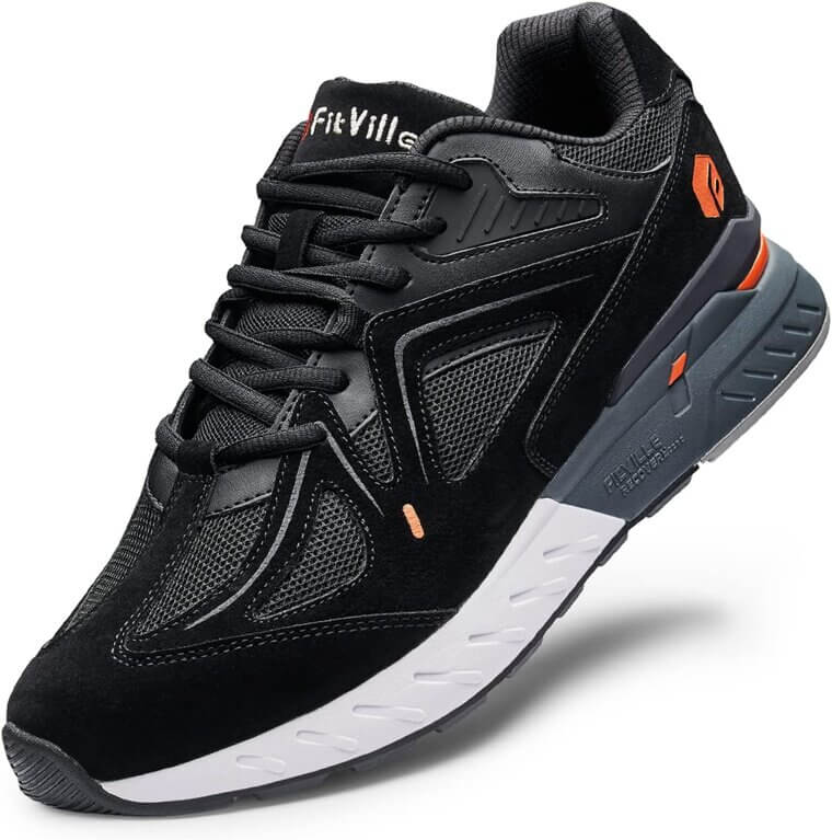 FitVille Walking Shoes - Extra Wide Comfort for Flat Feet 