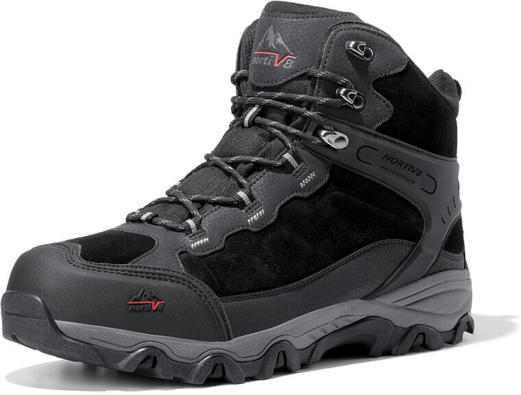 NORTIV 8 Hiking Boots - Lightweight, Waterproof, Perfect for Trekking 