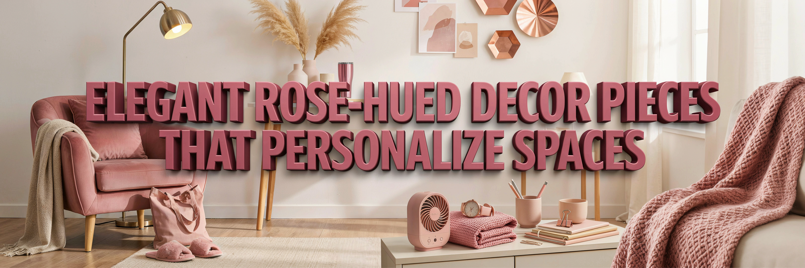 Chic Rose-Hued Decor Pieces to Personalize Your Rental