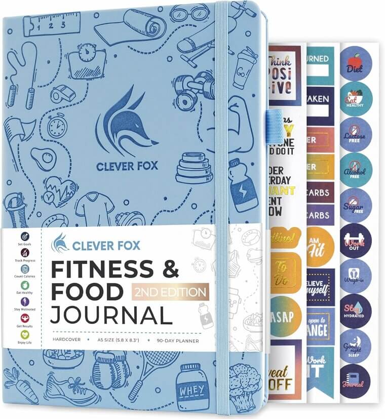 Clever Fox Journal - Track Fitness & Food Goals Effortlessly - Now 17% Off!