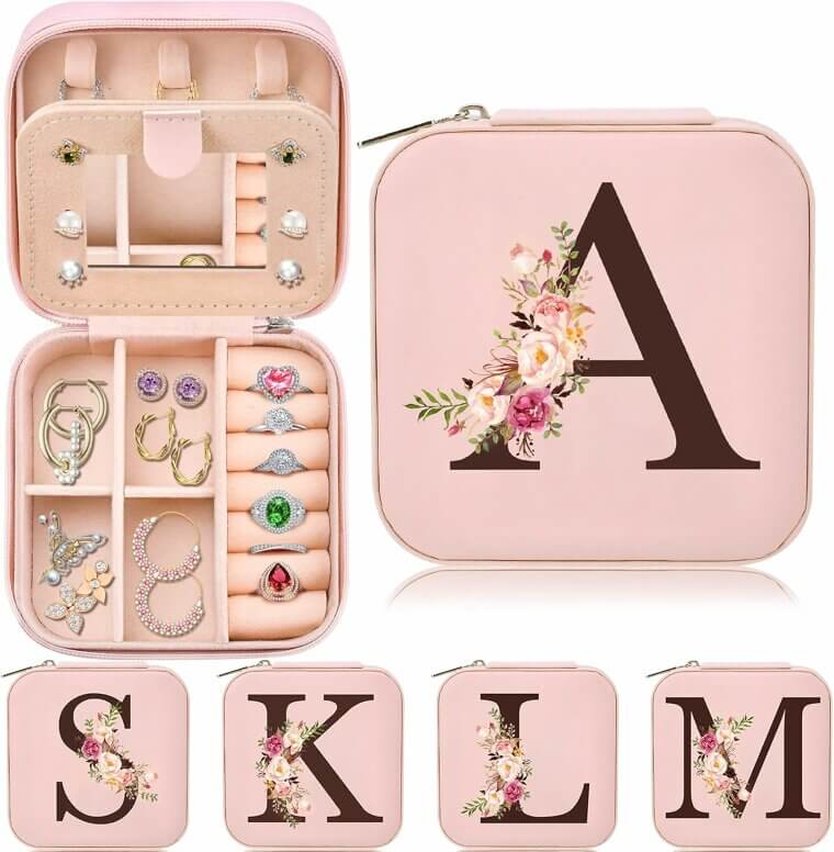 Trendy Travel Jewelry Box - Perfect Stocking Stuffer for Women