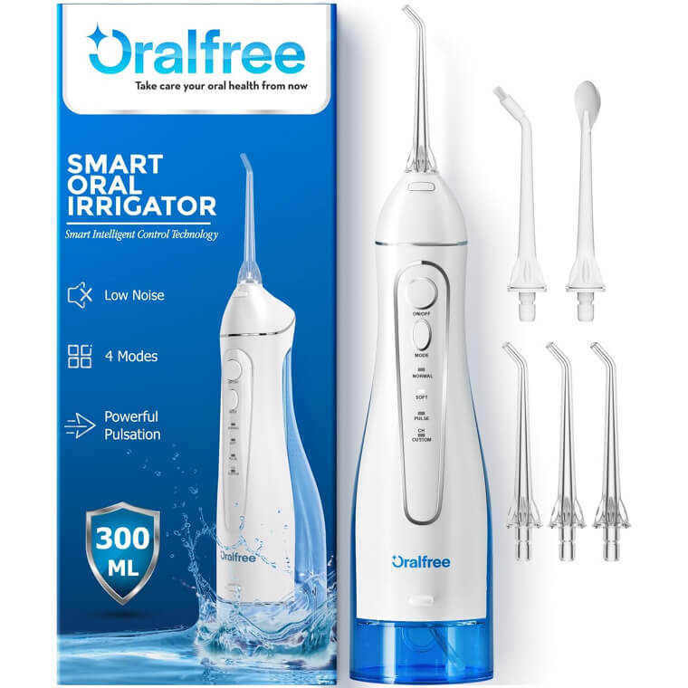 Revolutionize Oral Care with Oralfree Flosser - 4 Modes, 30-Day Battery 43% Off!