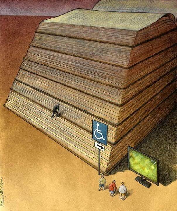 While Some Climb A Mountain Of Knowledge, Others Choose Lethargy