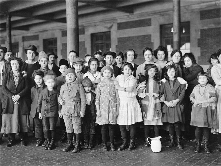 Immigrant Children on Ellis Island, 1908