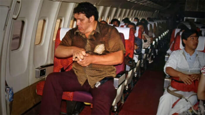 Andre The Giant Takes a Plane Ride