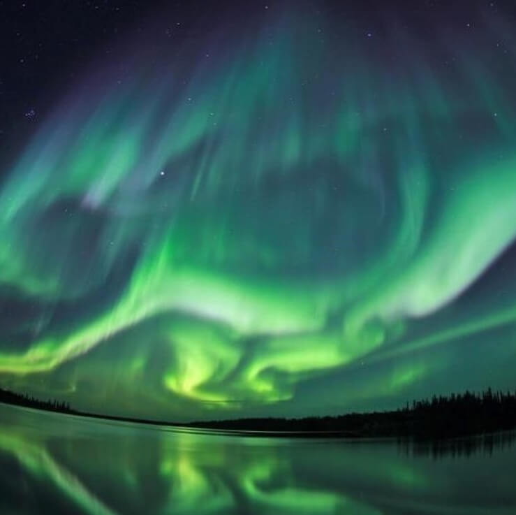 Polar Lights, the North and South Pole