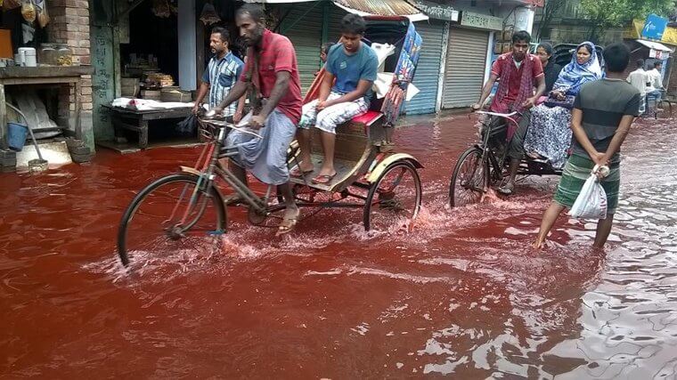 Red Rain in Bangladesh