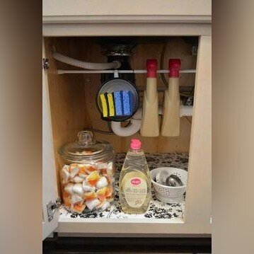 Tension Rods in Cupboards