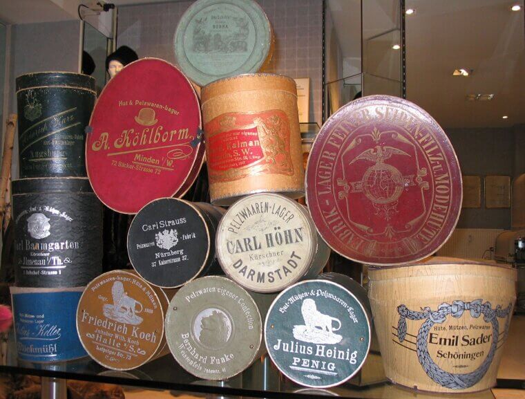 Hat Boxes as Closet Decor