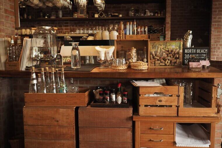 Wooden Crate Shelving