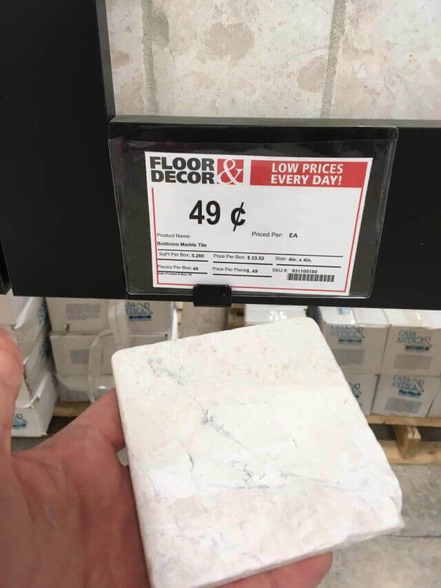 When A Sample Tile Is The Perfect Coaster Size