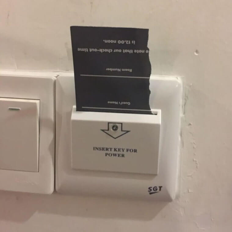 No Need To Leave The Room Key Behind