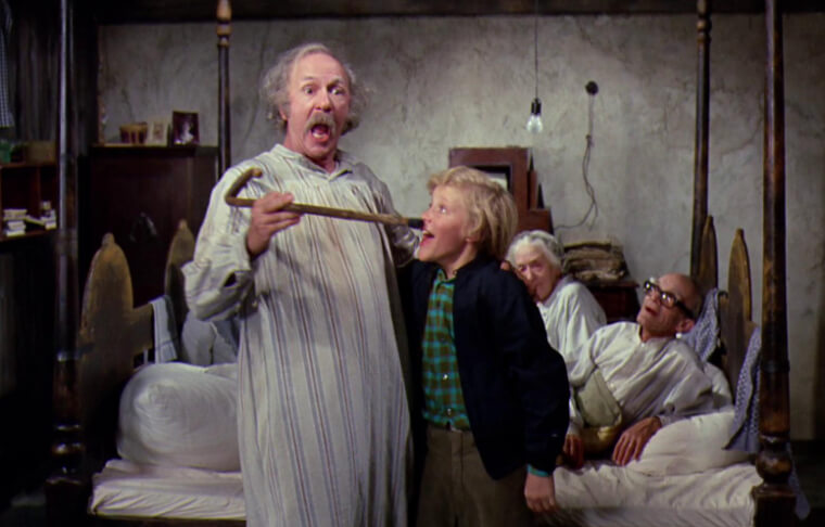 Grandpa Joe in Willy Wonka and the Chocolate Factory