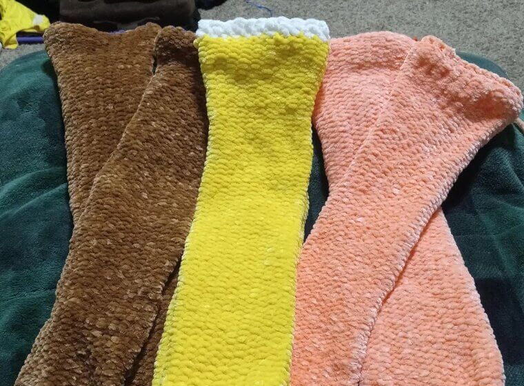 Soft, Fuzzy Slipper Socks