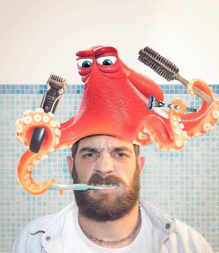 Hank Lending A Few Helping Tentacles