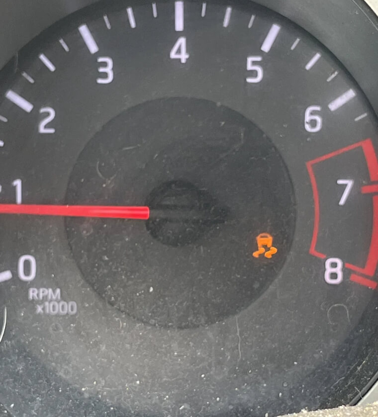 Traction Control Warning Light