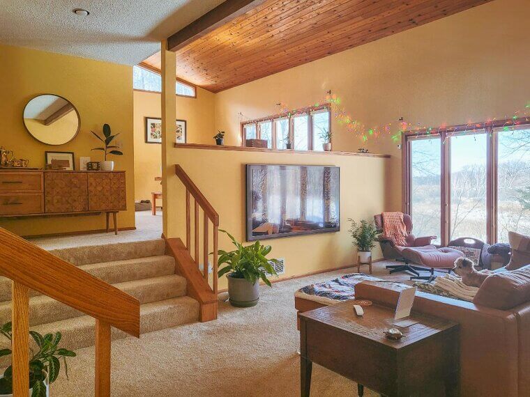 Split-Level Living Rooms: A Design Dilemma