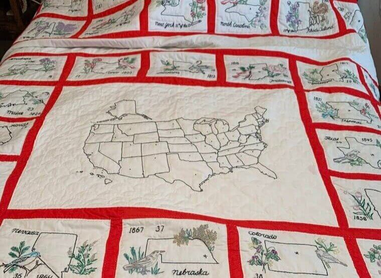 Quilted State Maps