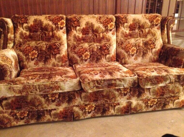 Vintage Floral Couch