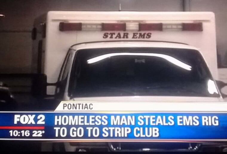 Rolling Up To The Club In An EMS Ambulance