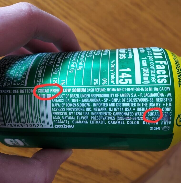 “No Added Sugar” Is Not the Same as “Sugar-Free”
