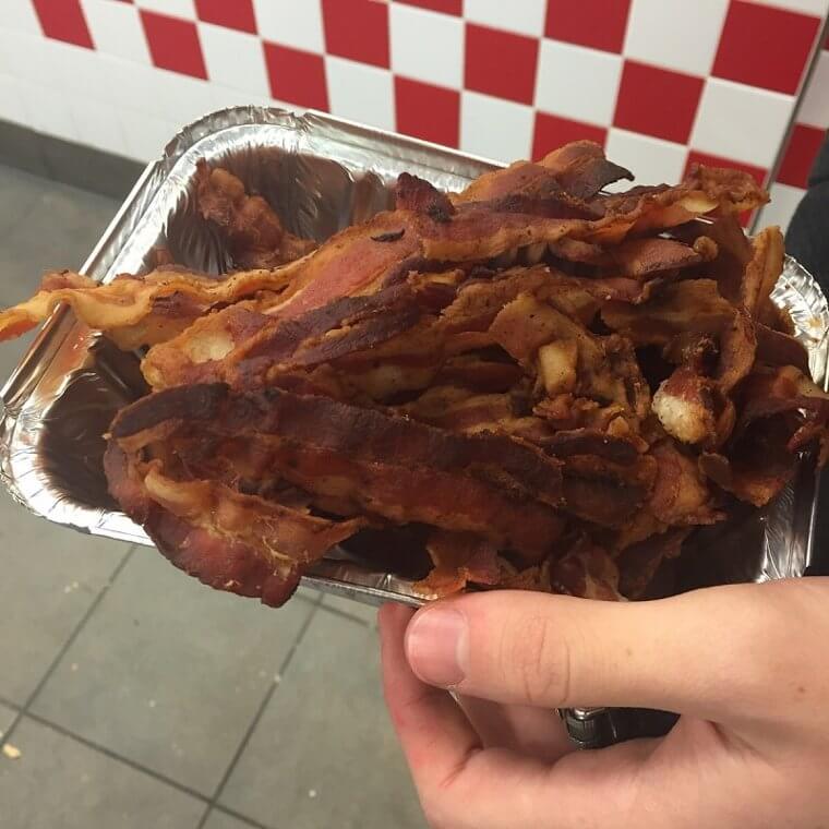 Five Guys Burgers and Fries...and Bacon