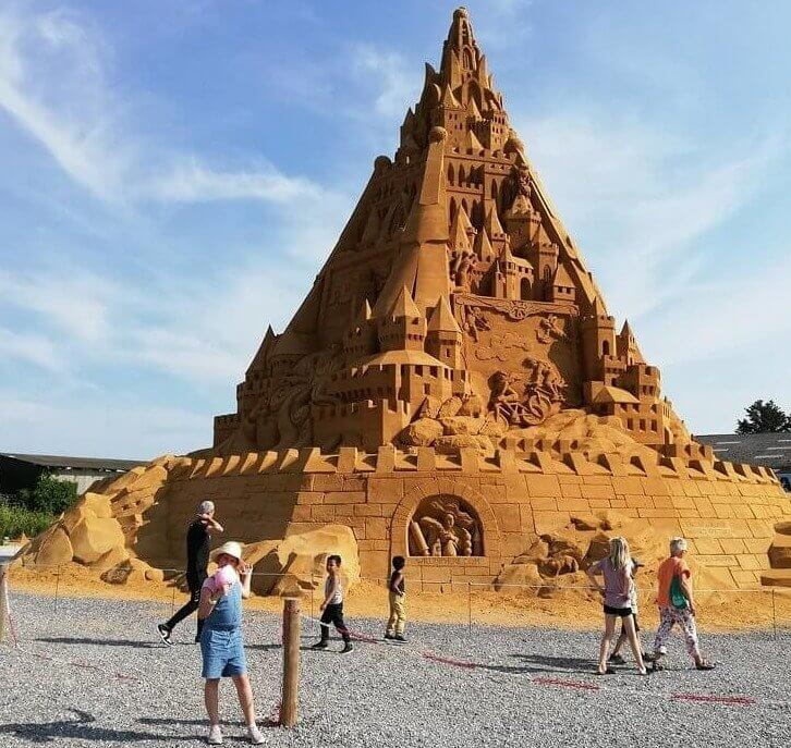 The World's Tallest Sandcastle Stands at 69.4 Feet Tall